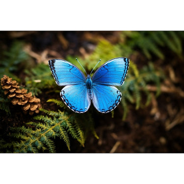 Blue Butterfly Painting